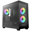 Корпус для ПК Case Ocypus Gamma C52 BK ARGB mATX / win / black / 3 ARGB fans / no PSU / Tempered Glass