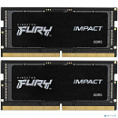Память оперативная/ Kingston 64GB 5600MT/s DDR5 CL40 SODIMM (Kit of 2) FURY Impact PnP