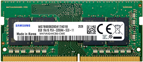 Память оперативная/ Samsung DDR4 8GB UNB SODIMM 3200 1Rx16, 1.2V