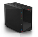 Сетевое хранилище ASUSTOR AS5402T 2-Bay NAS/Media player/Intel Celeron N5105 2.0GHz up to 2.9GHz, 4GB SO-DIMM DDR4, noHDD(HDD,SSD),/2x 2,5Gb (LAN)/3xU