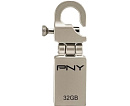 Флешка PNY 32GB USB Flash drive Micro Hook Attaché metal design with hook system
