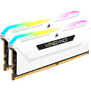Память оперативная/ Corsair DDR4, 3200MHz 32GB 2x16GB Dimm, Unbuffered, 16-20-20-38, XMP 2.0, Vengeance RGB Pro SL White Heatspreader, RGB LED, Black