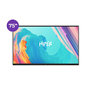 Hiper Touch EDU Интерактивная панель 75" {LED 4К 60Hz 400cd 1200:1 178/178 2x15W} [IFP7501-HE]