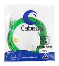 Патч-корд Cabeus PC-UTP-RJ45-Cat.5e-2m-GN Патч-корд U/UTP, категория 5е, 2xRJ45/8p8c, неэкранированный, зеленый, PVC, 2м