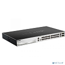 D-Link DMS-3130-30TS/A1A Управляемый L3 стекируемый коммутатор с 24 портами 100/1000/2.5GBase-T, 2 портами 10GBase-T и 4 портами 25GBase-X SFP28