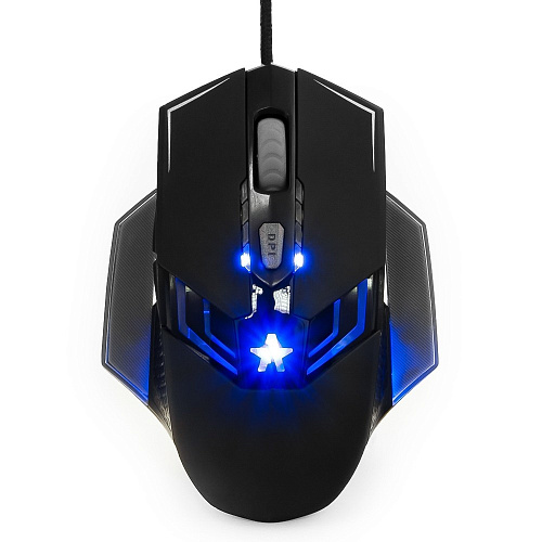 Гарнизон Мышь игровая GM-750G, "Альтаир 2", код "Survarium", USB, чип Х3, черн., софт тач, 2400 DPI