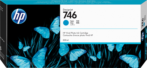 Cartridge HP 746 для DesignJet Z6/Z9+ series, голубой (300мл)