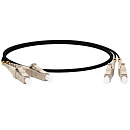 Кабельная сборка Hyperline FC-D2-504-LC/PR-LC/PR-H-2M-LSZH-BK Патч-корд волоконно-оптический (шнур) MM 50/125, OM4, LC-LC, duplex, 10G/40G, LSZH, 2м,