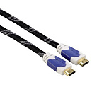 Кабель аудио-видео Hama H-11910 HDMI (m)/HDMI (m) 1.5м. позолоч.конт. черный (00011910)