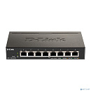 D-Link DGS-1100-08PV2/A4A Настраиваемый L2 коммутатор с 8 портами 10/100/1000Base-T (8 портов PoE 802.3af/at, PoE-бюджет 64 Вт)