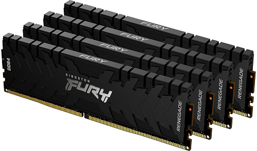 Память оперативная/ Kingston 32GB3200MHz DDR4 CL16DIMM (Kit of4)FURYRenegadeBlack