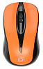 Мышь Оклик 675MW черный/оранжевый оптическая (1200dpi) беспроводная USB для ноутбука (3but)