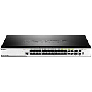 Коммутатор D-Link SMB D-Link DGS-3000-28SC/UPS/A1A Управляемый стекируемый 2 уровня с 20 портами 100/1000Base-X SFP, 4 комбо-портами 100/1000Base-T/SFP, 4 портам