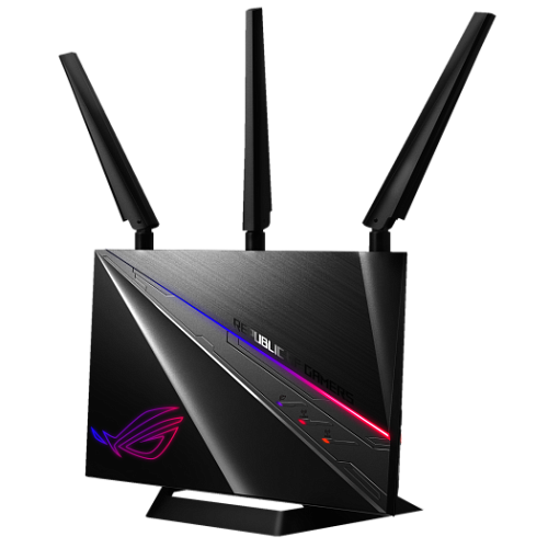 ASUS ROG GT-AC2900 // роутер 802.11b/g/n/ac/ax, до 750 + 2167 Mbps, 2,4 + 5 гГц, 3 антенны, USB ; 90IG04Z0-MN2000