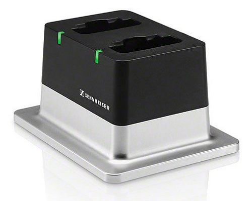 Sennheiser CHG 2 EU Настольное зарядное устройство с блоком питания на 2 аккумулятора для передатчиков D1, AVX и SL DW.
