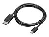 Lenovo Mini-DisplayPort to DisplayPort Cable 2m (M to M, 20-pin Mini-DP is DP 1.2 / HDCP 1.3, Resolution supported is 4096 x 2160 @ 60Hz. , backw
