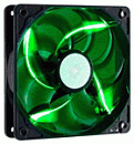 Корпус COOLER MASTER Вентилятор для корпуса SickleFlow 120 Green (R4-L2R-20AG-R2) 120 мм, 19 dBA, 3 пин, зелёная подсветка, 2000 об/мин, потребляемая мощность 4,2 Вт