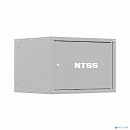 NTSS Шкаф настенный телекоммуникационный NTSS LIME 6U 550х350х370мм, 2 профиля 19, дверь сплошная металл, боковые стенки несъемные, разобранный, серый