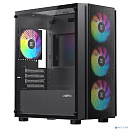 XASTRA Корпус A402M 4ARGB-C6 Black mATX/Mesh/full-size TG/ 4x120mm ARGB PWM fans/Argb+PWM HUB 6port/ A402M-4FC12A-BK-C6