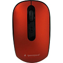 Gembird MUSW-355-R {Мышь беспроводная, красный,бесш.клик, soft touch, 3кн.+колесо-кнопка, 1600DPI, 2,4ГГц}