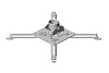 [PR2-UNV-W] Универсальное потолочное крепление Wize Pro [PR2-UNV-W] для проекторов, максимальное расстояние между крепежными отверстиями 453 мм, накло