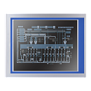 Безвентиляторный промышленный панельный компьютер Nodka TPC6000-A173-T-C2-J6412-8G. Дисплей 17" с резистивным сенсорным экраном. Пылевлагозащита по пе