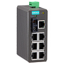 Компактный коммутатор 7 x 10/100BaseTX, 1 x 100BaseFX (многомодовое оптоволокно) в пластиковом корпусе