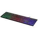 Клавиатура Oklick 550ML черный USB slim Multimedia LED [1061617]