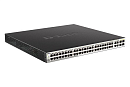 Коммутатор D-Link PROJ Настраиваемый L2 PoE-коммутатор, 48x1000Base-T PoE, 4хCombo 1000Base-T/SFP, PoE-бюджет 370 Вт, упрощенный интерфейс CLI
