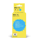 T2 CLI-451C XL Картридж (IC-CCLI-451C) для Canon PIXMA iP7240/MG5440/6340/MX924, голубой, с чипом, 11 мл.