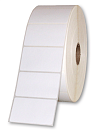 Zebra Label, Polyester, 51x25mm; Thermal Transfer, Z-Ultimate 3000T White, Permanent Adhesive, 76mm Core