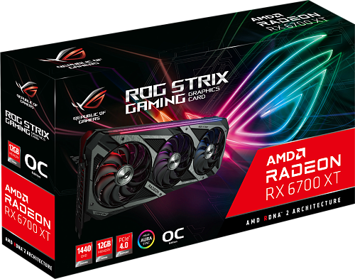 Видеокарта ROG-STRIX-RX6700XT-O12G-GAMING