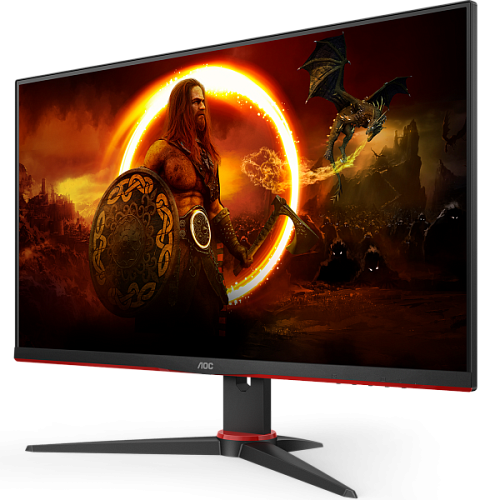 23,8" AOC 24G2ZE 1920x1080 240Гц IPS WLED 16:9 1ms 2*HDMI DP 1000:1 80M:1 178/178 350cd Black/Red