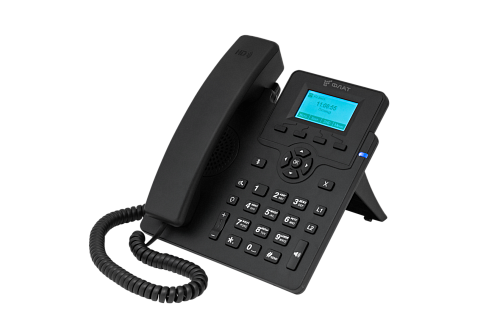 IP-телефон Flat-Phone C10: 2 SIP-аккаунта, 2 порта 10/100BASE-T (RJ-45), ЖК-дисплей, PoE, адаптер питания 220В