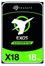 Жесткий диск SEAGATE Exos X18 HDD 3.5" SAS 16Tb, 7200 rpm, 256Mb buffer, 512e/4kn, CMR, ST16000NM004J, 1 year