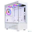 Корпус Ginzzu RX680 mATX FAN 12CM FRGB*3 (Белый)