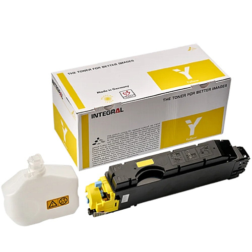 INTEGRAL TK-5150Y Тонер-картридж+ бункер для тонера, с чипом для Kyocera Ecosys M6035cidn, P6035cdn жёлтый 10000 стр.