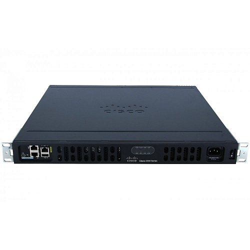 Маршрутизатор CISCO ISR4331 with 3x 1GbE port, 2 NIM slots, 1 ISC slot, 1 SM slots, 4GB Flash Memory, 4GB DRAM