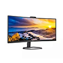 LCD PHILIPS 34" 34E1C5600HE/00 черный {VA curved 3440x1440 100Hz 1ms 178/178 300cd 2xHDMI DisplayPort 4xUSB USB-C webcam 2x5W}