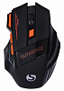 Мышь SunWind SW-M715GW черный/оранжевый оптическая (1600dpi) беспроводная USB для ноутбука (7but)
