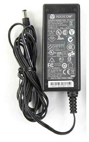 Блок питания/ Power Supply for the Poly Studio USB and Poly Studio X50. External Level VI, 12v/5A, Positive center pole. Order power cord