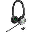 WH62 Dual Portable UC Дуо, Беспроводная, HD звук, 120м DECT, Шумоподав, USB-адаптер