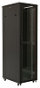 Шкаф коммутационный Hyperline (TTB-3266-AS-RAL9004) напольный 32U 600x600мм пер.дв.стекл задн.дв.спл.стал.лист 2 бок.пан. 800кг черный 510мм 1610мм IP