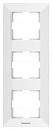 Рамка Panasonic Arkedia Slim WNTF08132WH-RU 3x вертикальный монтаж пластик белый (упак.:1шт)