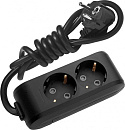 Сетевой удлинитель Panasonic X-tendia 2м (2 розетки) черный (блистер)