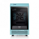 Корпус THERMALTAKE The Tower 100 Turquoise черный без БП miniITX 1x120mm 3x140mm 2xUSB3.0 audio bott PSU