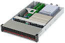 Сервер НТ "Яхонт-УВМ Б41"(НИКА.466533.347) 2U Rack, 4хЭльбрус 8СВ, 16х16GB DDR4 ECC, 1хSATA SSD 960GB, 1хSAS HDD 2.4TB, RAID with bat., 3x1G, AMD Rade