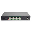 Коммутатор Just JT-H1016WD Неуправляемый 18 портовый PoE в металлическом корпусе