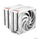 Кулер для процессора/ PCCooler RZ620 WH (260W, 4-pin PWM, 158mm, Al/Cu, 6x6mm, 2x120mm, 86.73CFM, 32dBA, 1800RPM, S: 1851/1700/1200/115X, AM5/AM4, whi