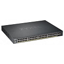 Коммутатор ZYXEL XGS1930-52HP-EU0101F Гибридный Smart PoE+ L2+ NebulaFlex XGS1930-52HP, 48xGE PoE+, 4xSFP+, бюджет PoE 375 Вт, автономное/облачное упр